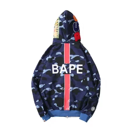 BAPE Camo Shark Full Zip up Hoodie