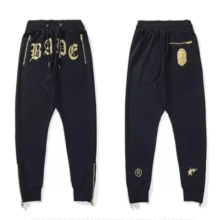 BAPE Ape Head Mattelic Print Pant