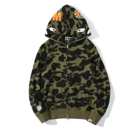 BAPE WGM Army Green CAMO Hoodie