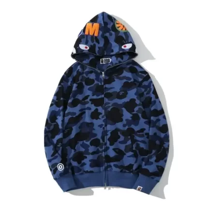 BAPE WGM CAMO Blue Hoodie