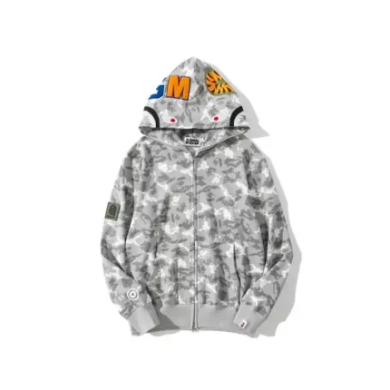 BAPE WGM Grey CAMO Hoodie