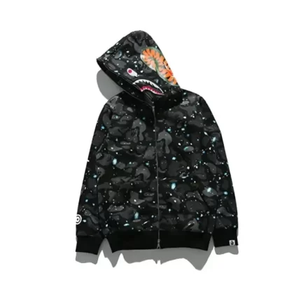 BAPE WGM Shark Space Camo Hoodie