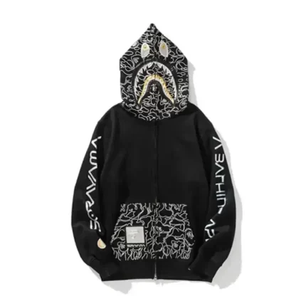 Bape Shark Camouflage Full Zip Hoodie