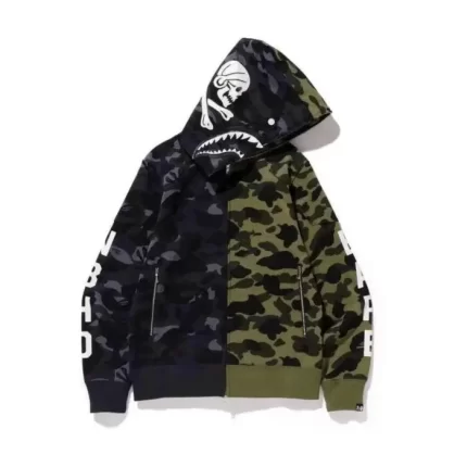 Bape x Nbhd Shark Camo Hoodie