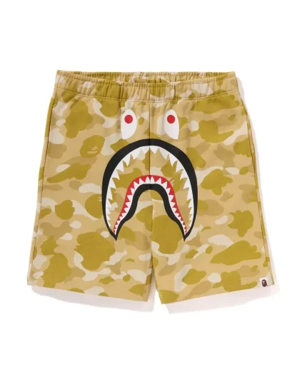 Color Camo Shark Sweat Shorts