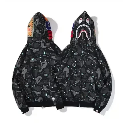 Street Bape Shark Camouflage Hoodie